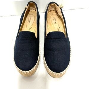 Hispana‎ antishock Parion memory Women's navy blue Espadrille Shoes 7.5